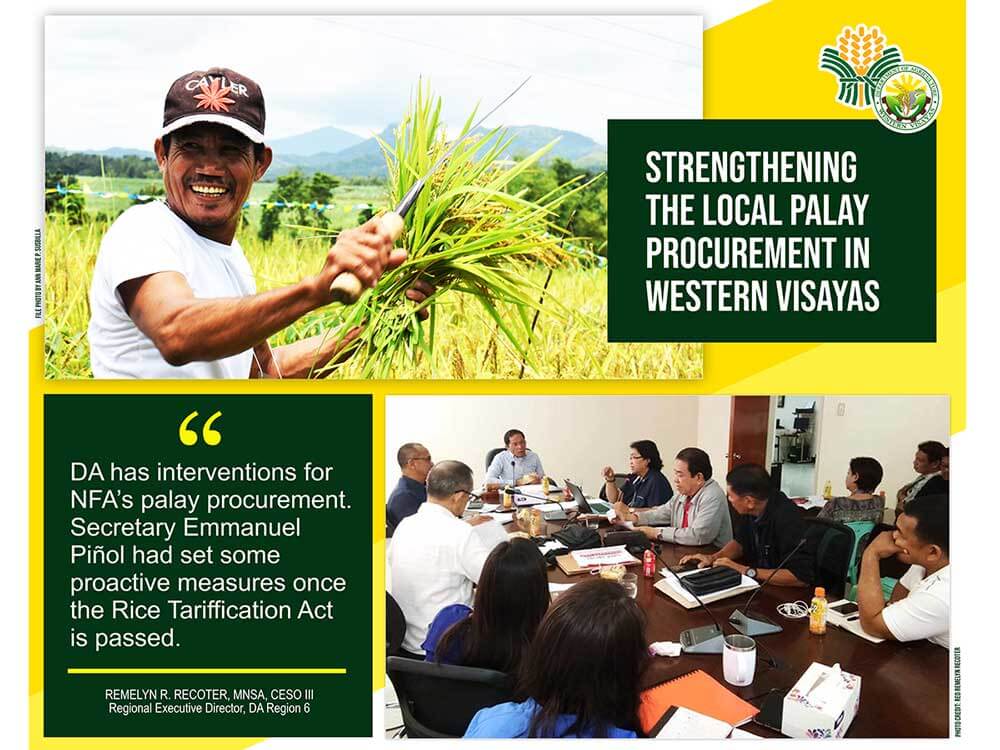 Department of Agriculture (DA) and National Food Authority (NFA) here in Western Visayas