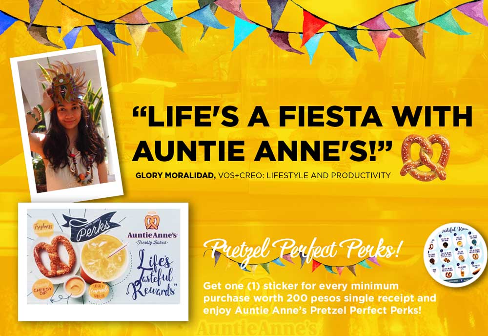 Glory Moralidad, Ilonggo blogger, Auntie Anne's