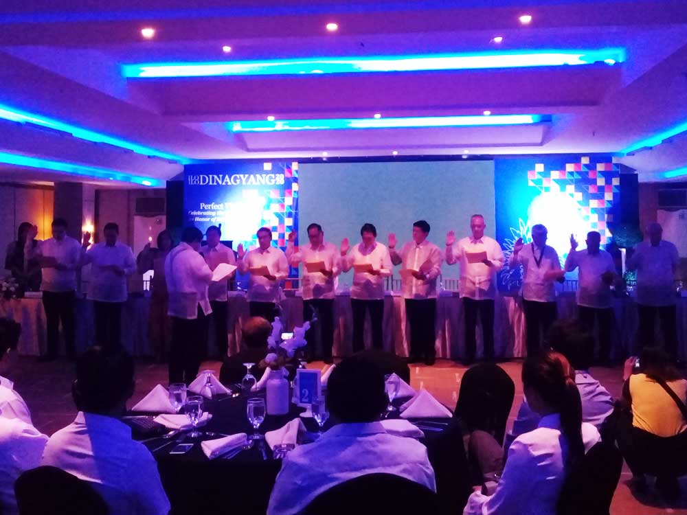 Elected officers and board members of the Iloilo Festivals Foundation Inc. (IFFI) took their oaths on September 16, at Hotel del Rio