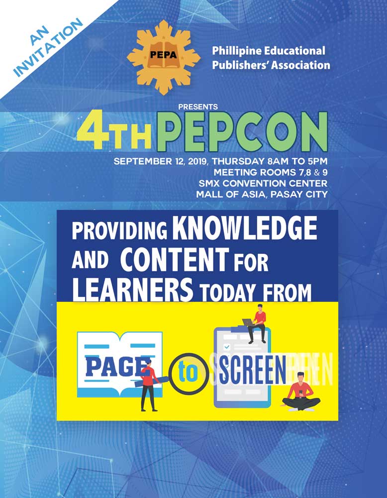 PEPCON 4: PROVIDING KNOWLEDGE AND CONTENT FOR THE LEARNERS TODAY FROM PAGE TO SCREEN