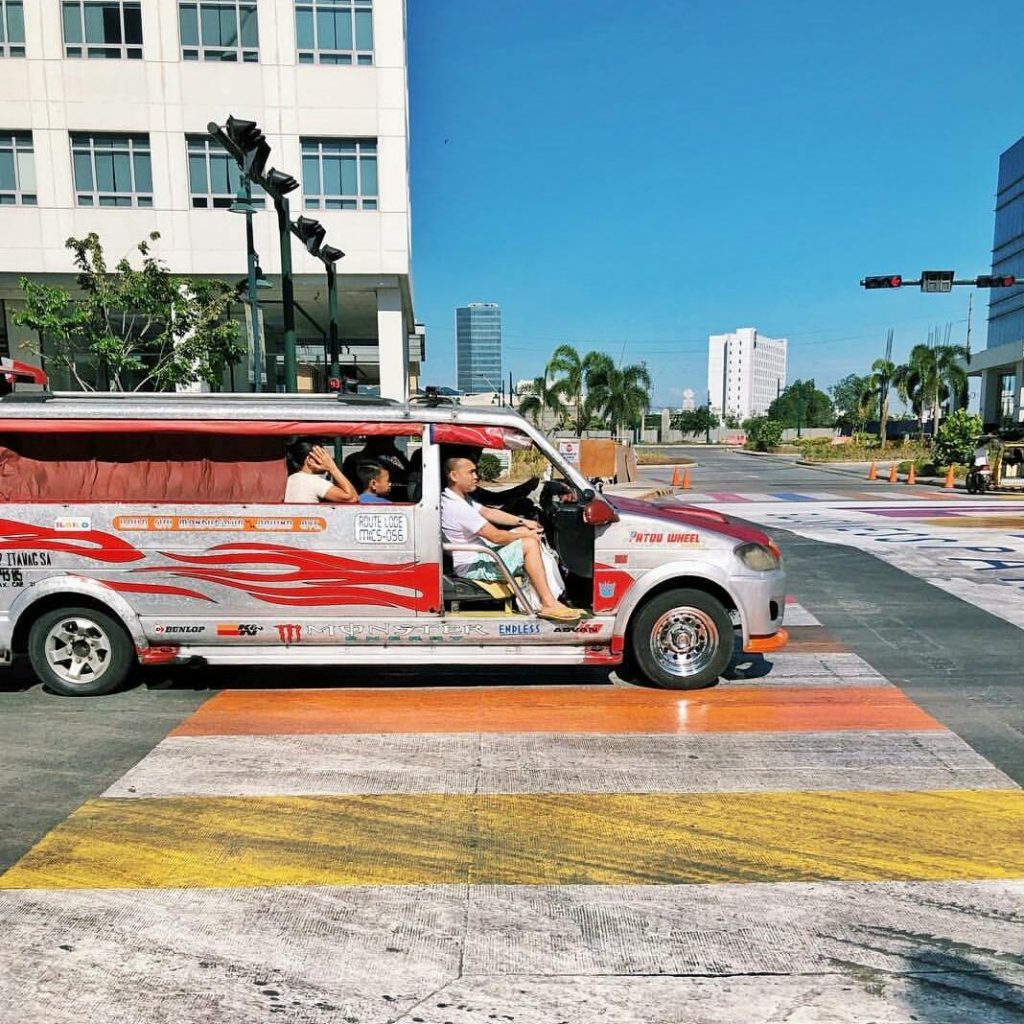 A view of the Iloilo City Business Park, with the Ilonggo-style jeepney