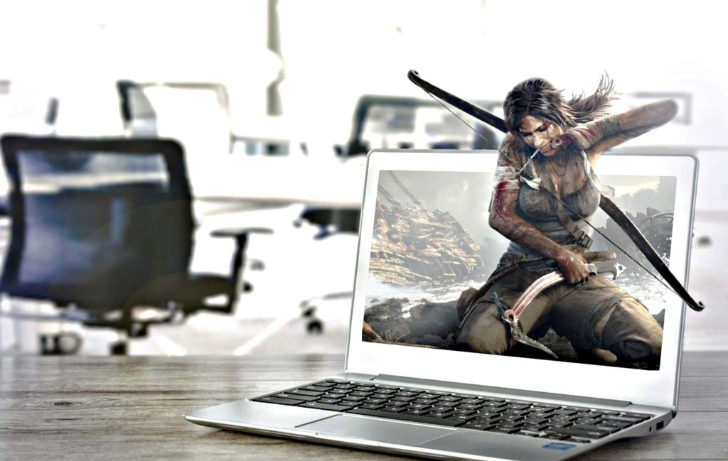 gaming laptop lara croft tomb raider
