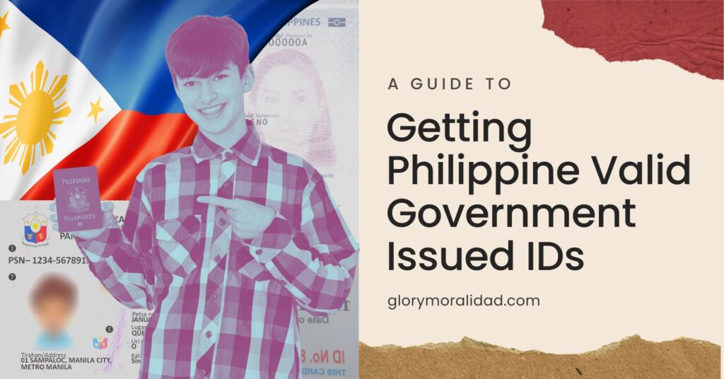 Philippine Valid Government-Issued IDs I Glory Moralidad I Iloilo Blogger